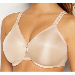 Wacoal NWT Simple Shaping Minimizer Bra Women 36C Beige Underwire Comfort 857109